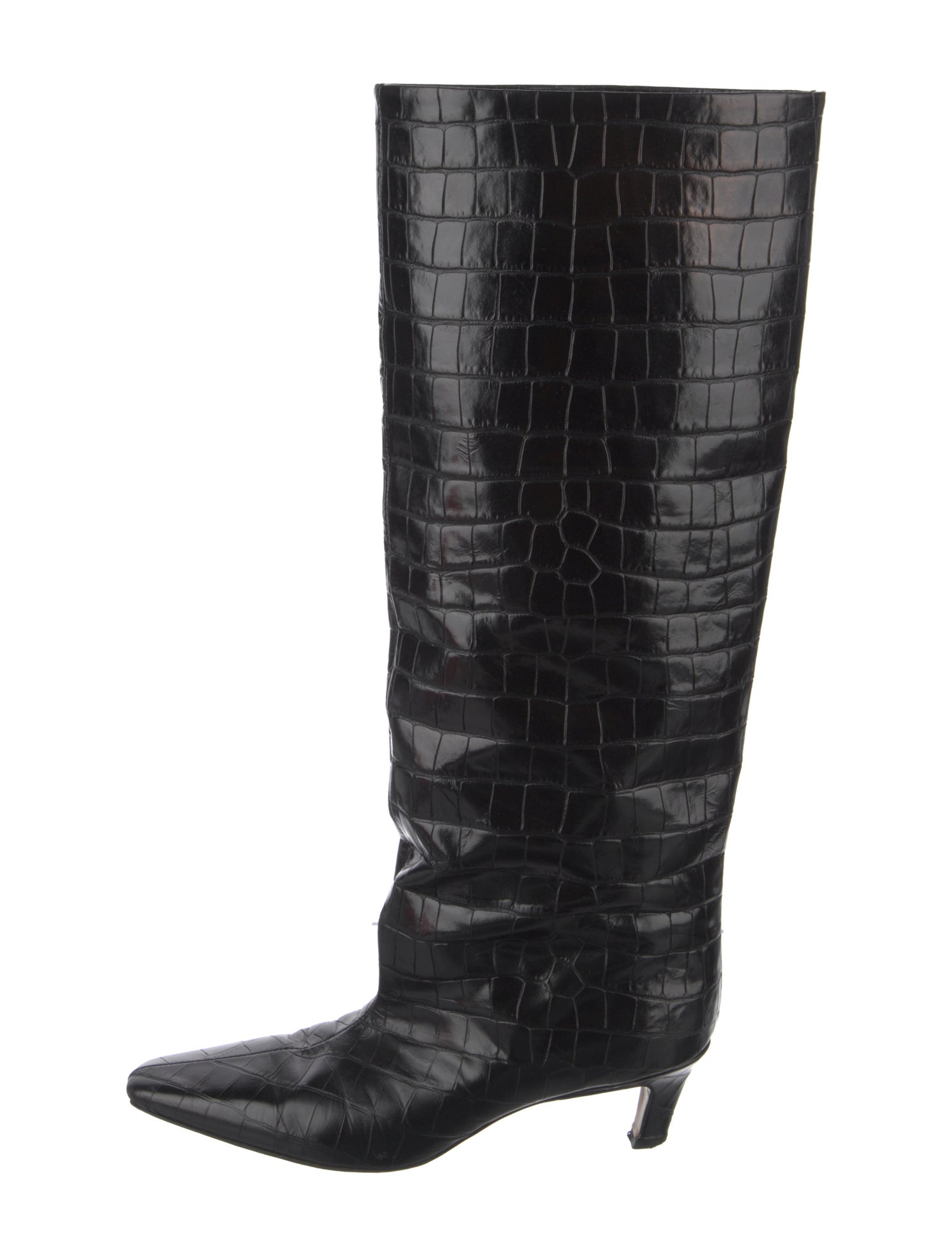 TOTEME Embossed Leather Boots
