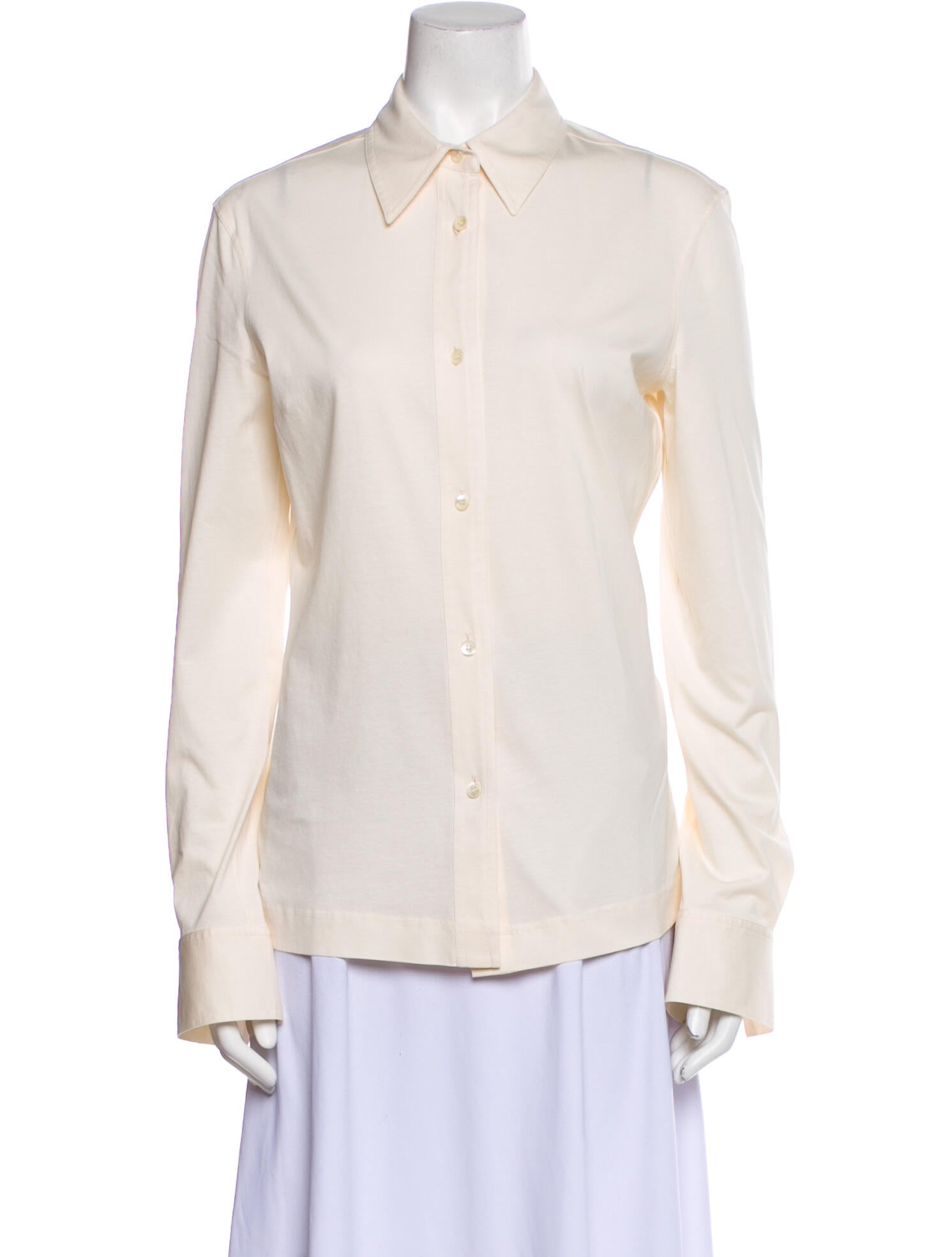 TOTEME Long Sleeve Button-Up Top