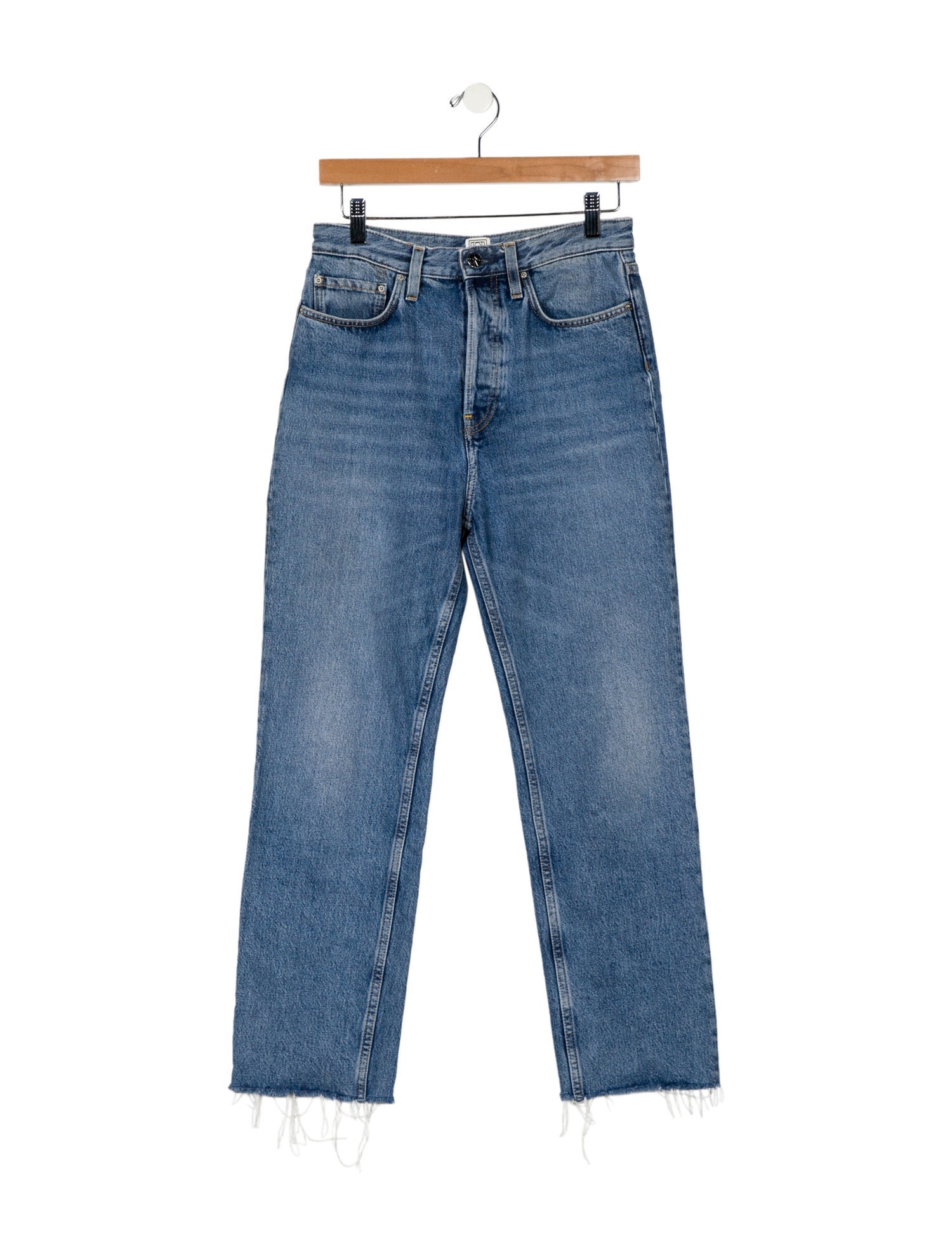 TOTEME High-Rise Straight Leg Jeans