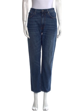 TOTEME High-Rise Straight Leg Jeans