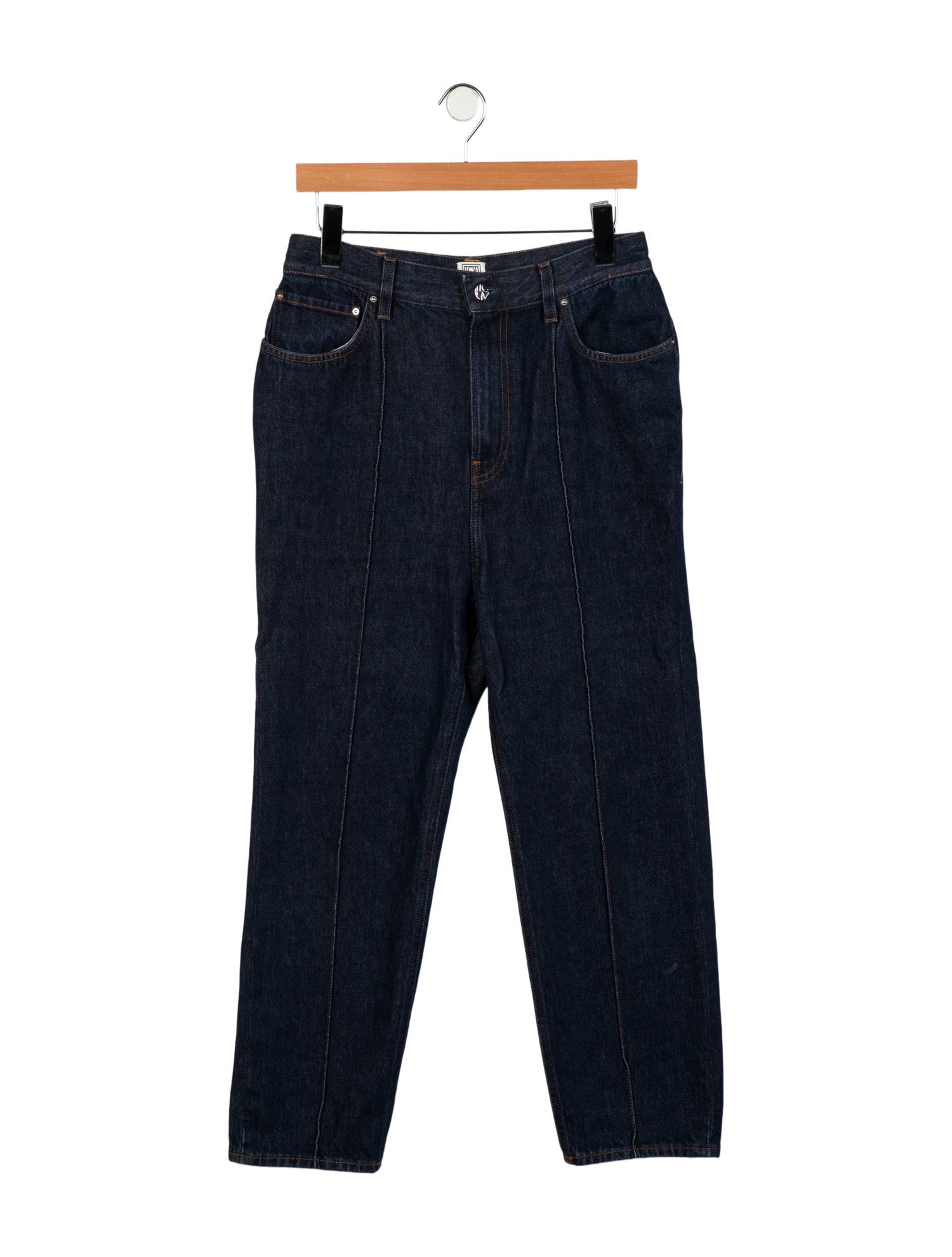 TOTEME High-Rise Straight Leg Jeans