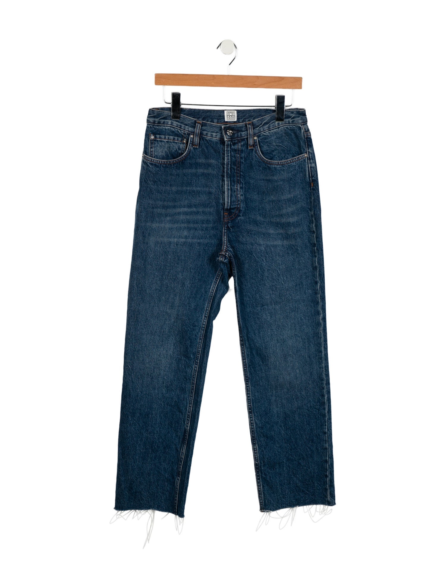 TOTEME Mid-Rise Straight Leg Jeans