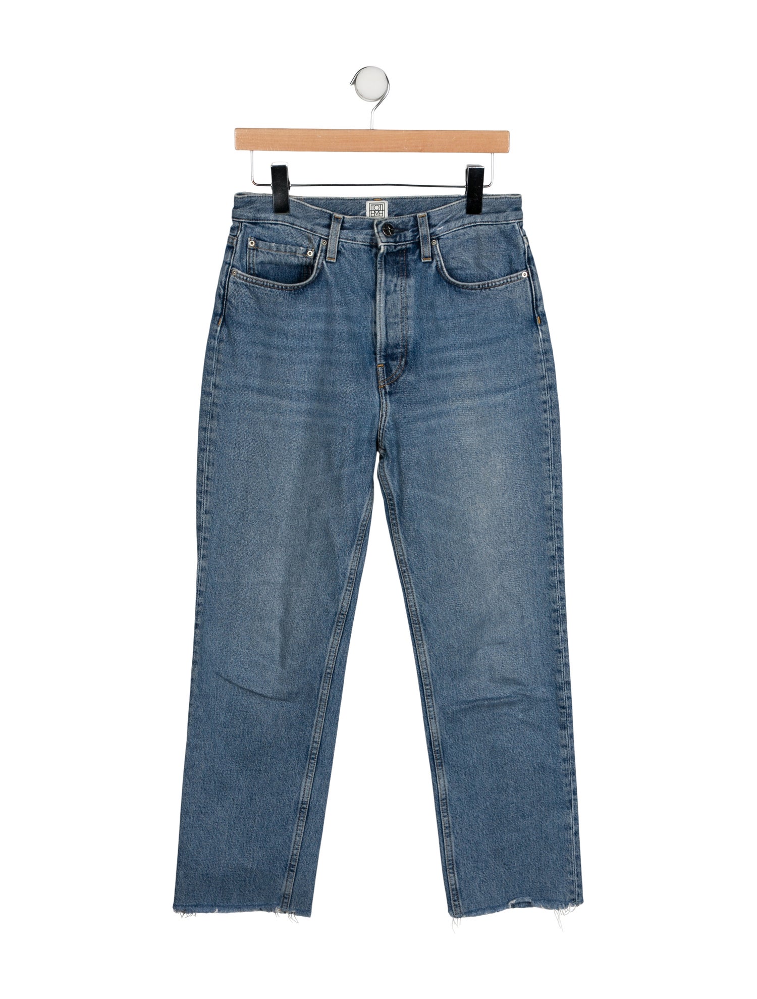 TOTEME High-Rise Straight Leg Jeans