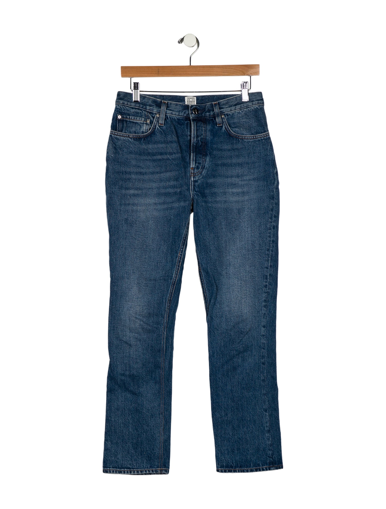 TOTEME Mid-Rise Straight Leg Jeans