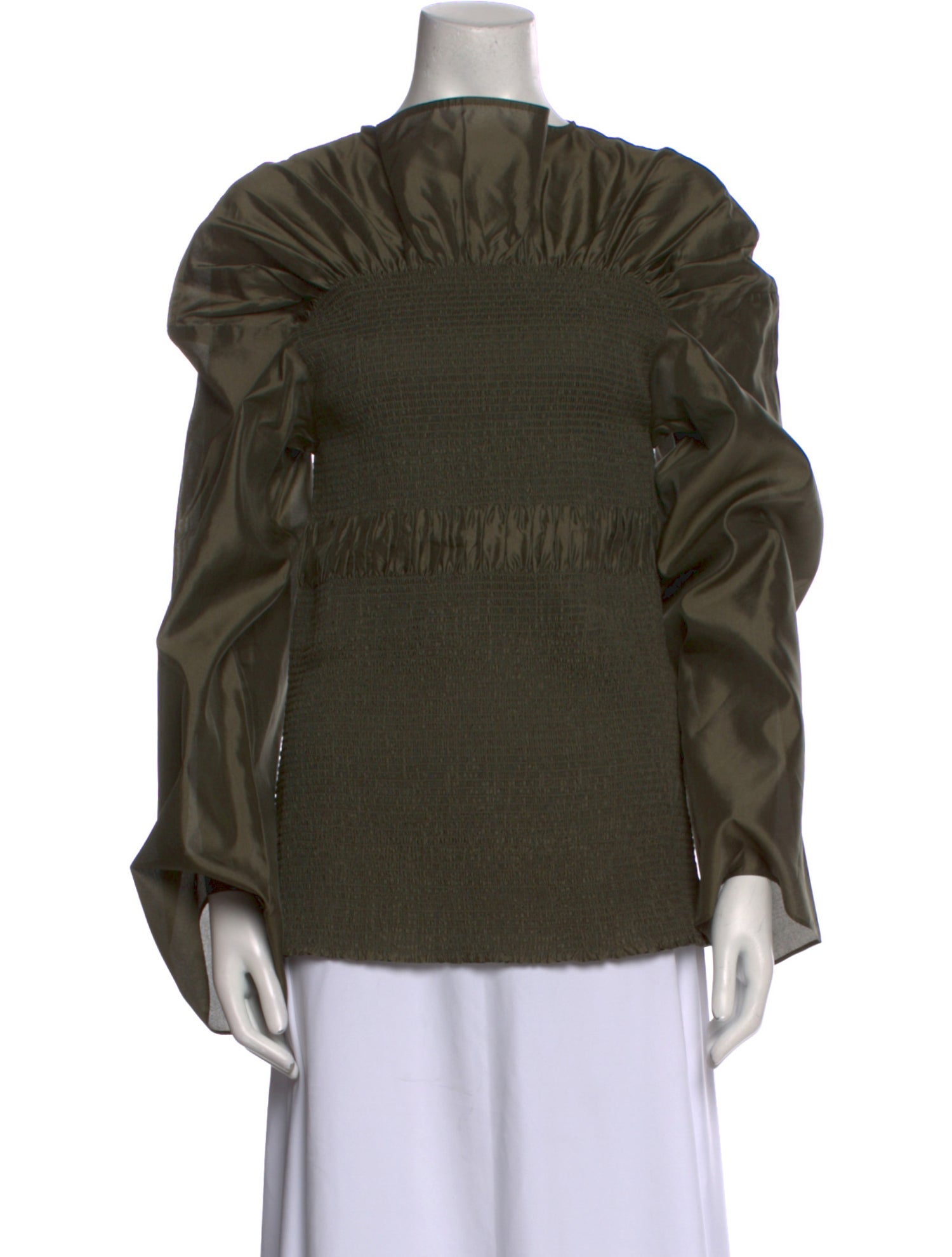 TOTEME Silk Mock Neck Sweatshirt