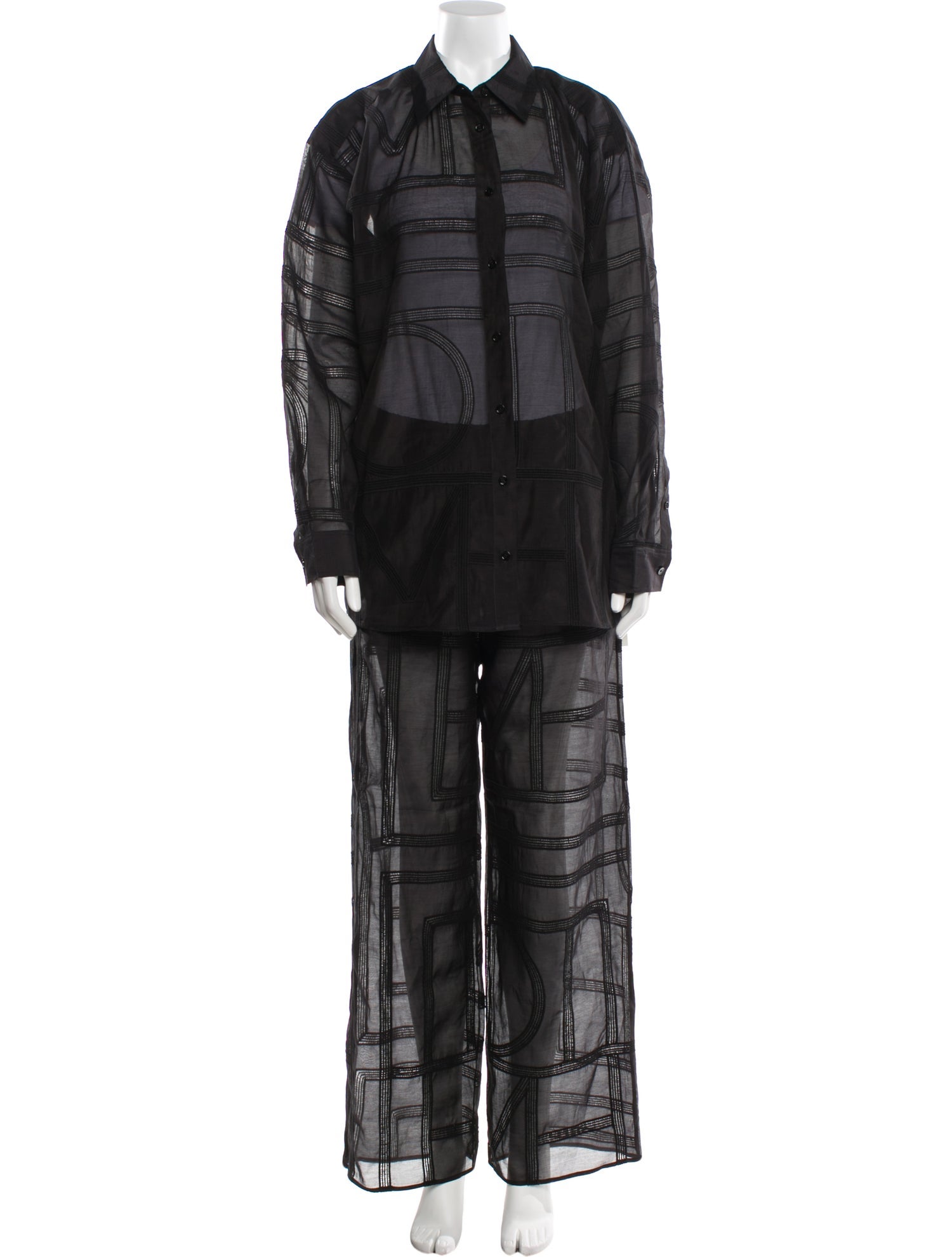 TOTEME Lace Trim Embellishment Pant Set w/ Tags