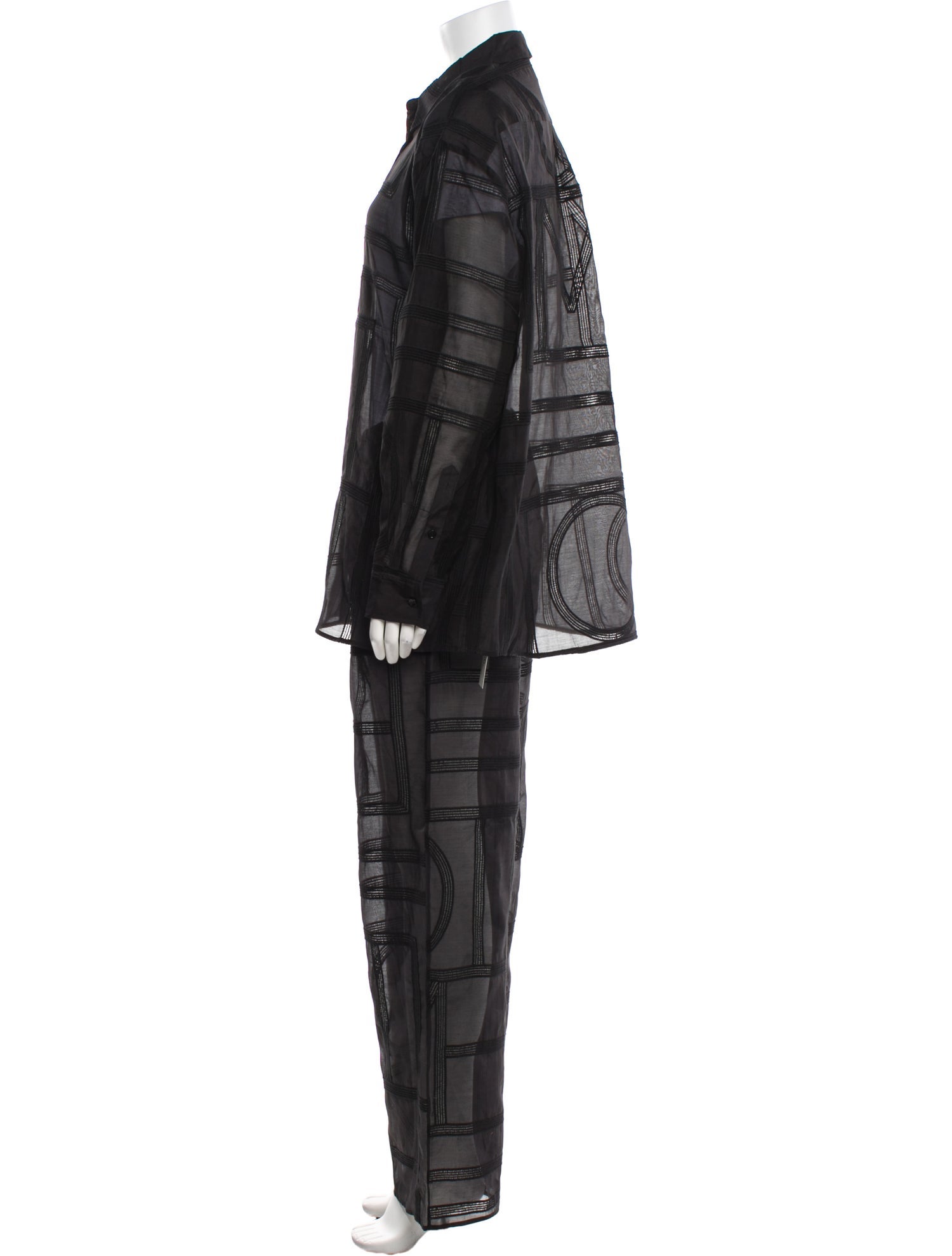 TOTEME Lace Trim Embellishment Pant Set w/ Tags