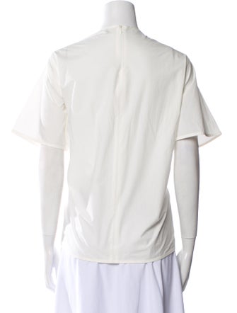 TOTEME Bateau Neckline Short Sleeve T-Shirt