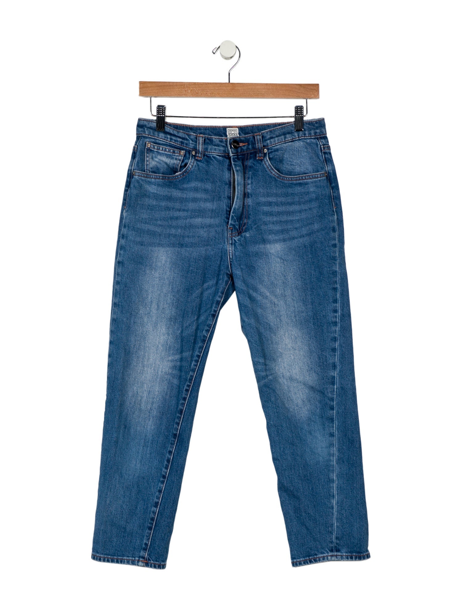 TOTEME Mid-Rise Straight Leg Jeans
