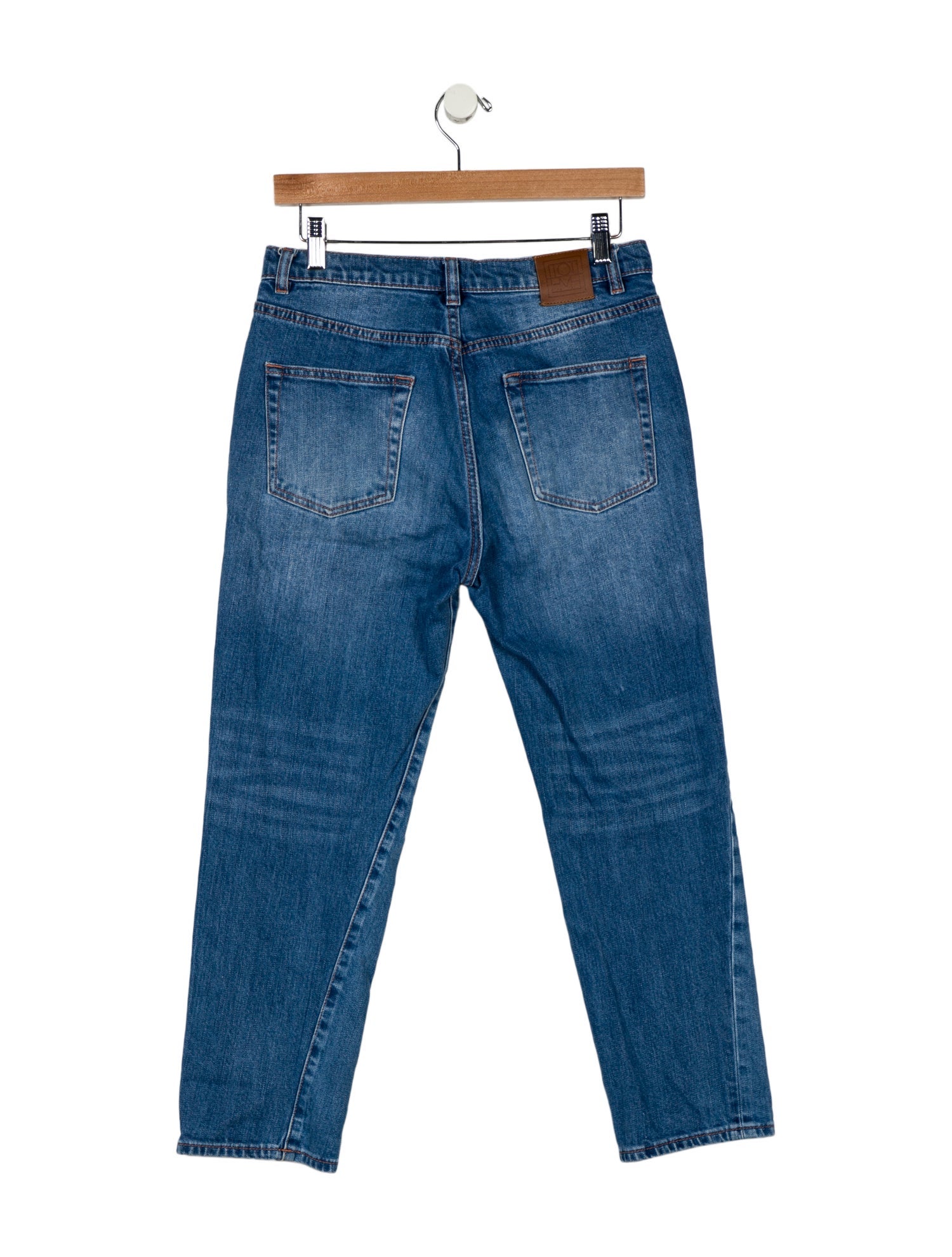 TOTEME Mid-Rise Straight Leg Jeans