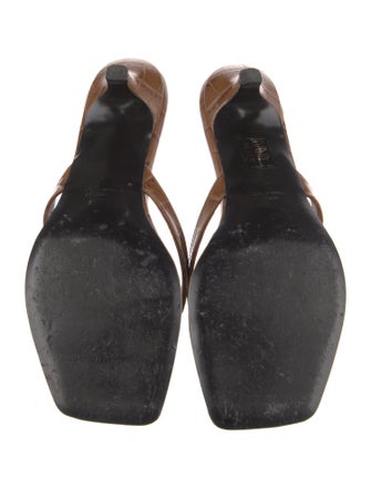 TOTEME Embossed Leather Slides