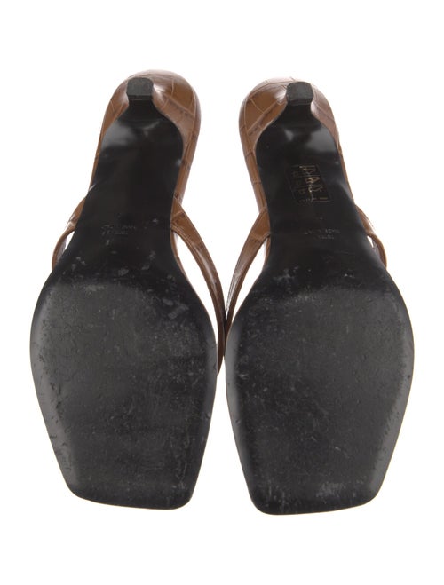 TOTEME Embossed Leather Slides