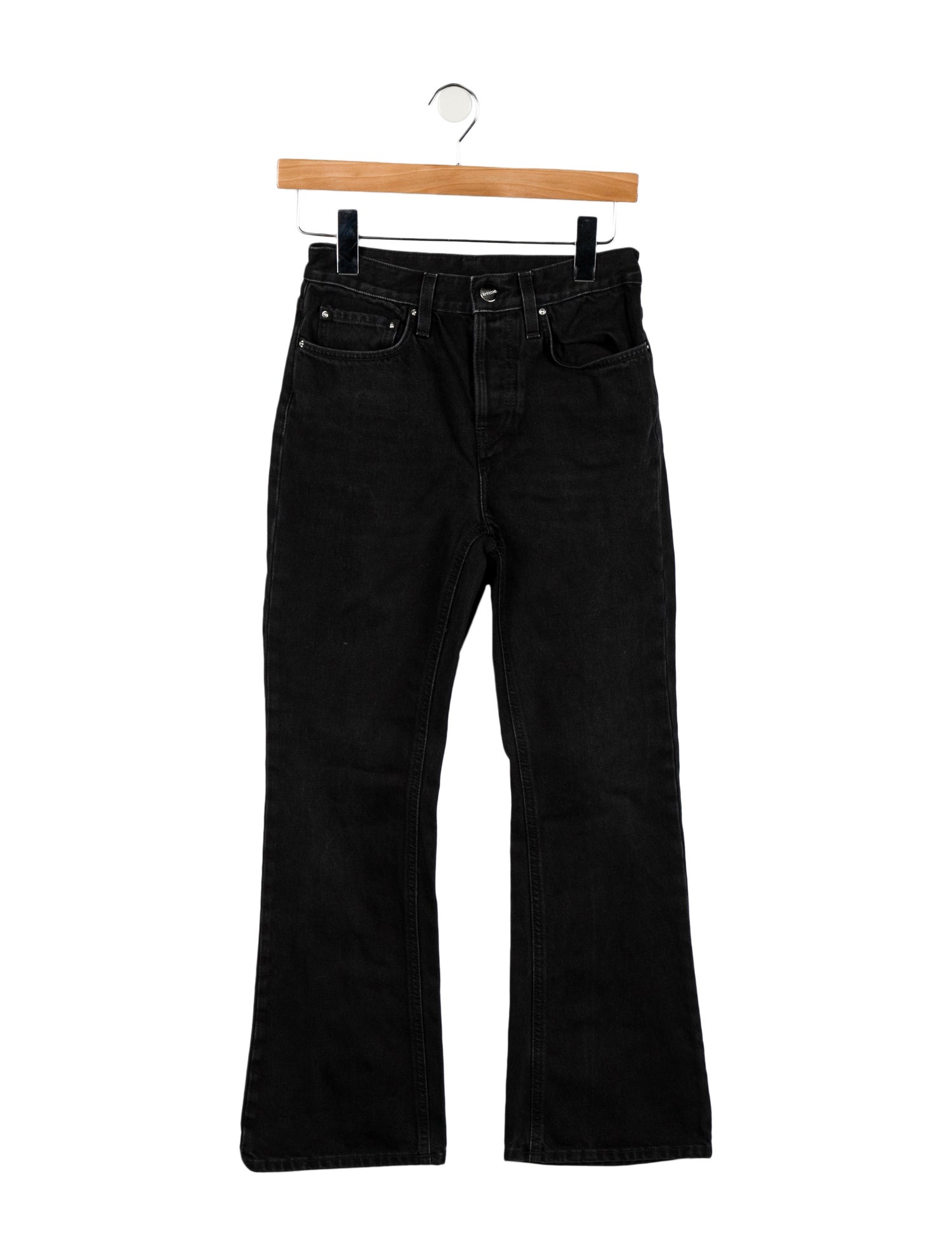 TOTEME Mid-Rise Wide Leg Jeans