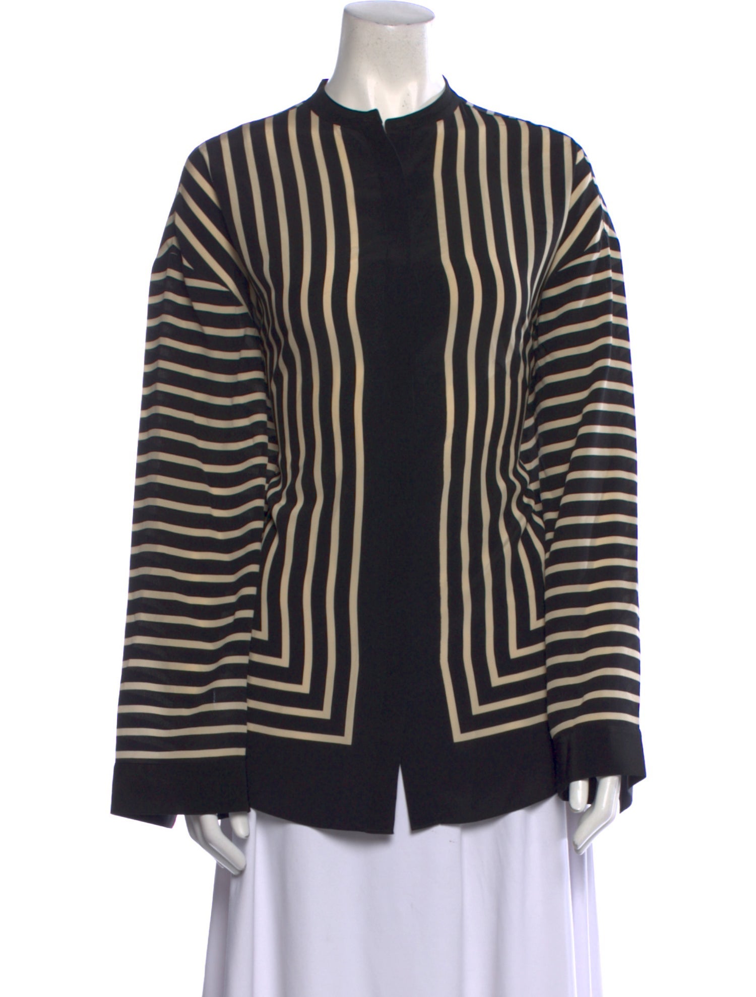 TOTEME Silk Striped Tunic