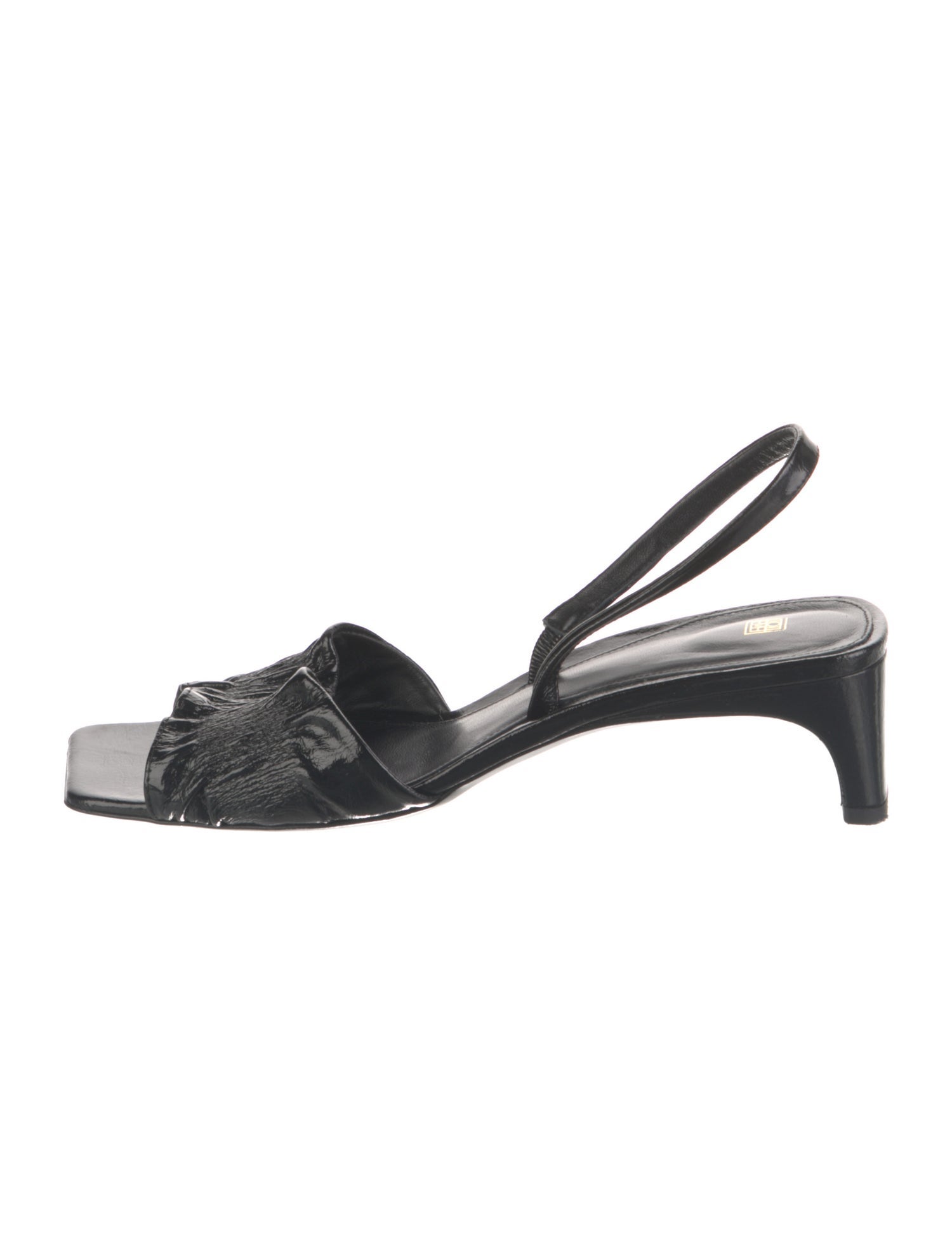 TOTEME Patent Leather Slingback Sandals