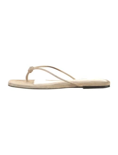 TOTEME Suede Flip Flops