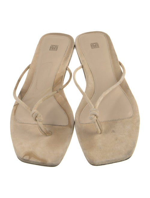 TOTEME Suede Flip Flops