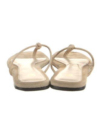 TOTEME Suede Flip Flops