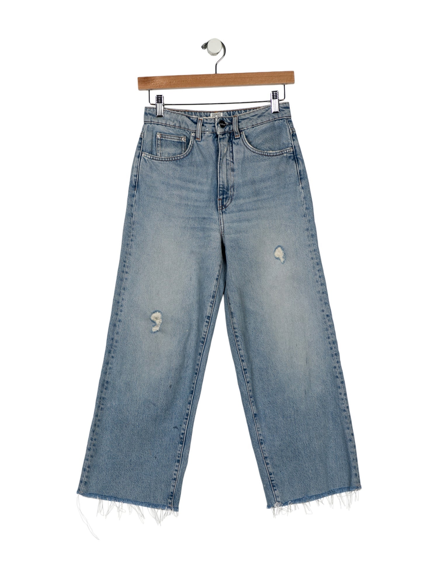 TOTEME flare fit Wide Leg Jeans