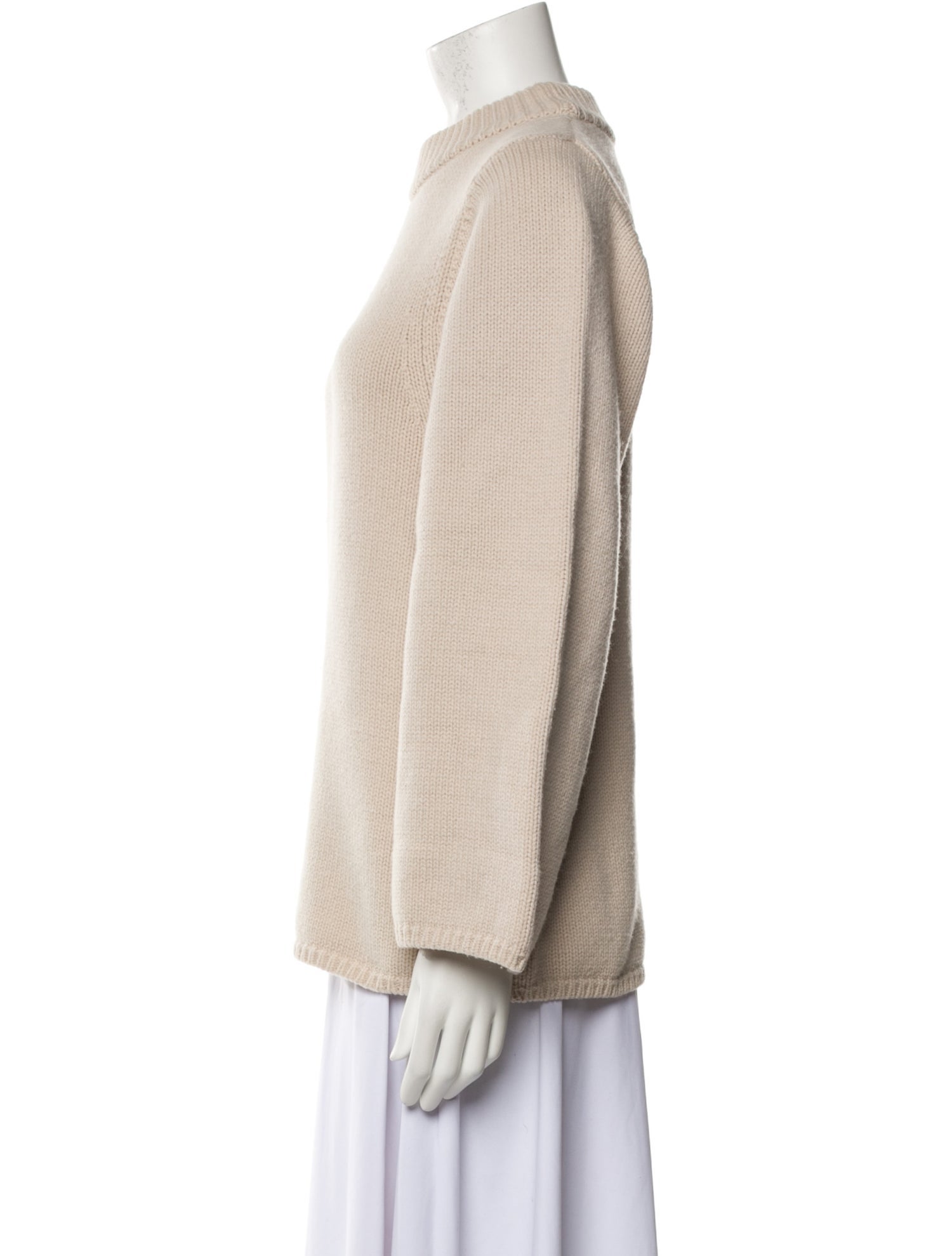 TOTEME Merino Wool Mock Neck Sweater