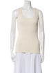 TOTEME Textured Rib Tank Scoop Neck Top