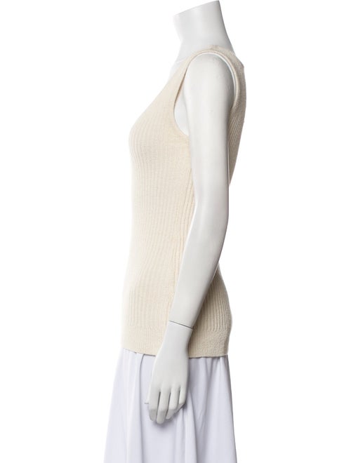 TOTEME Textured Rib Tank Scoop Neck Top