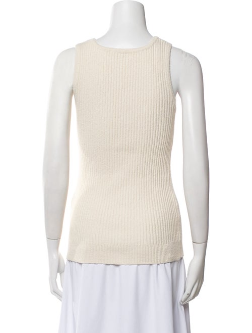 TOTEME Textured Rib Tank Scoop Neck Top