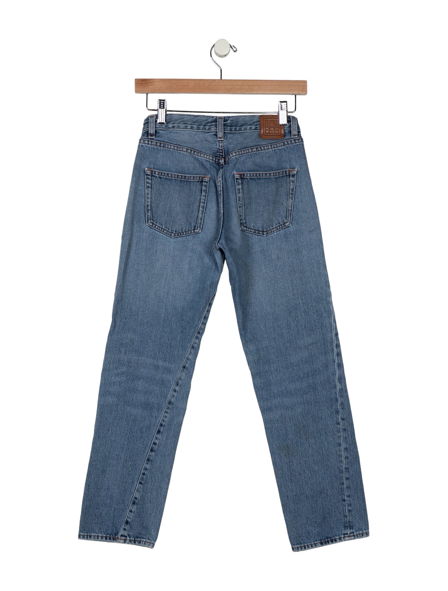 TOTEME Mid-Rise Straight Leg Jeans