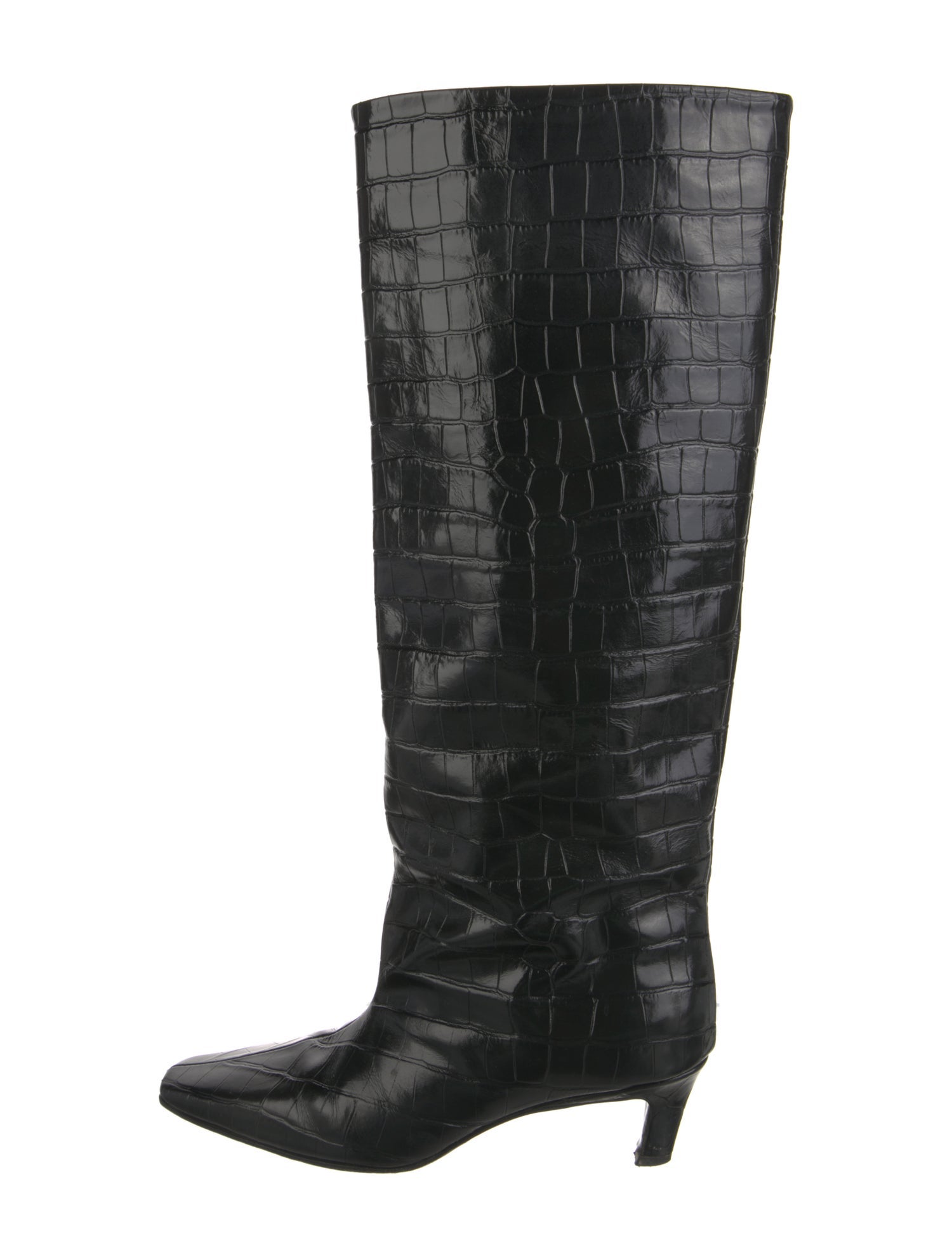 TOTEME Embossed Leather Boots
