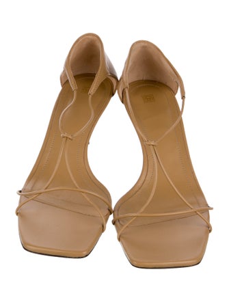 TOTEME Leather T-Strap Sandals