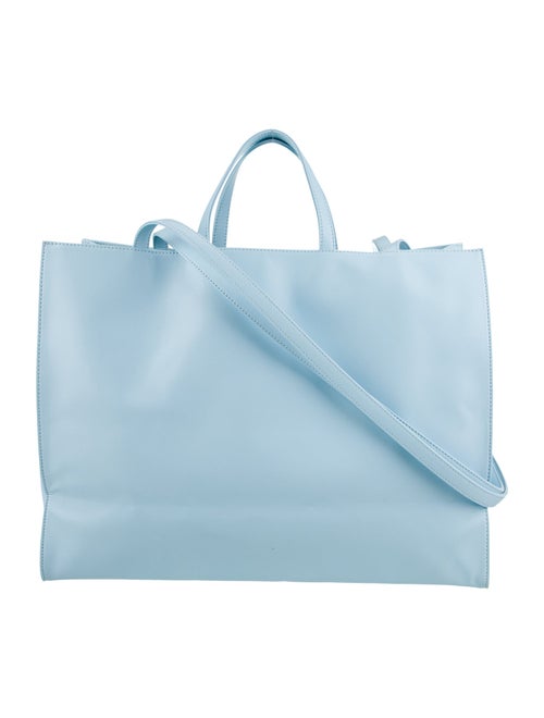 Telfar Vegan Leather Large Pool Blue Shopping Bag Large
