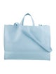 Telfar Vegan Leather Large Pool Blue Shopping Bag Large
