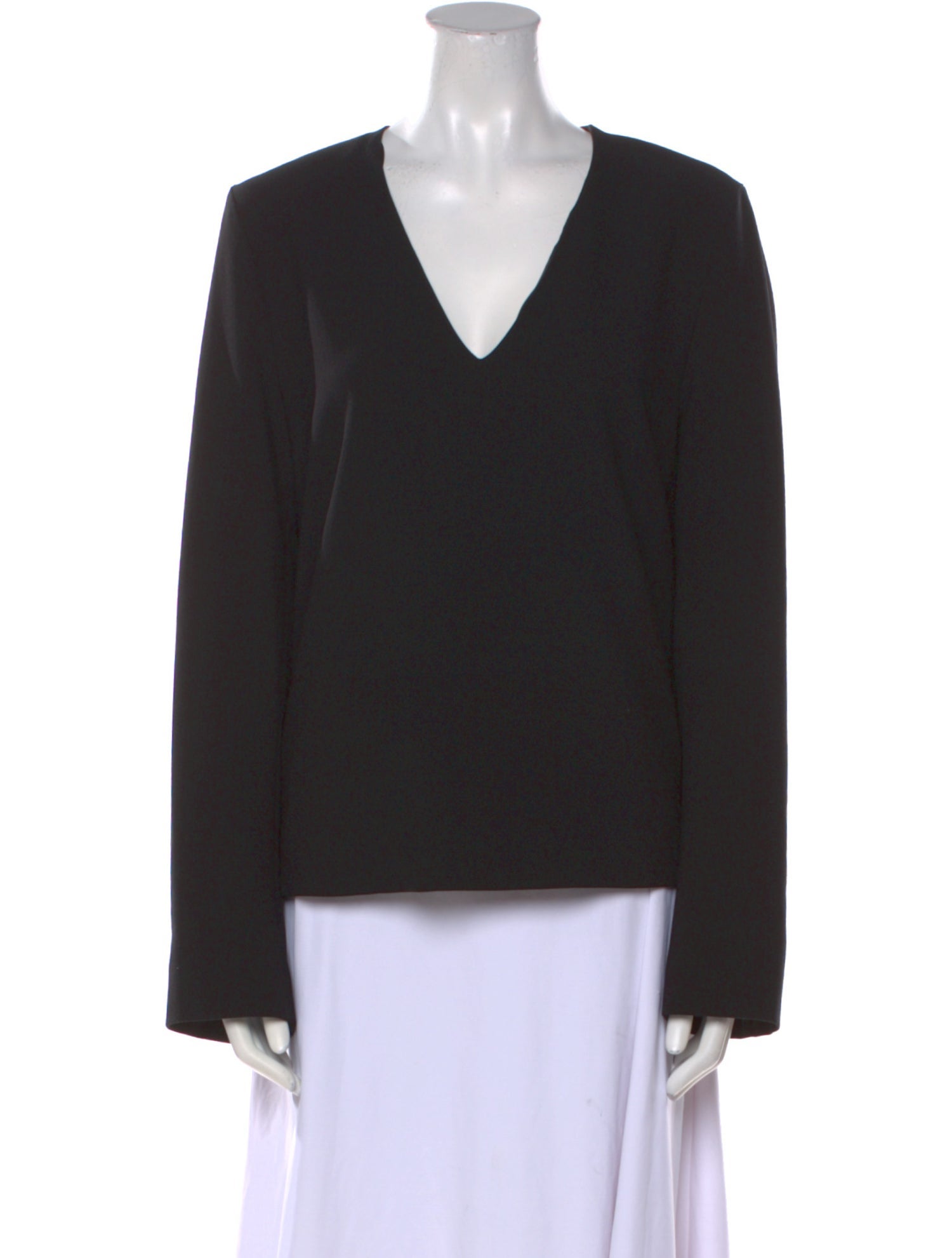 TOTEME V-Neck Long Sleeve Sweatshirt