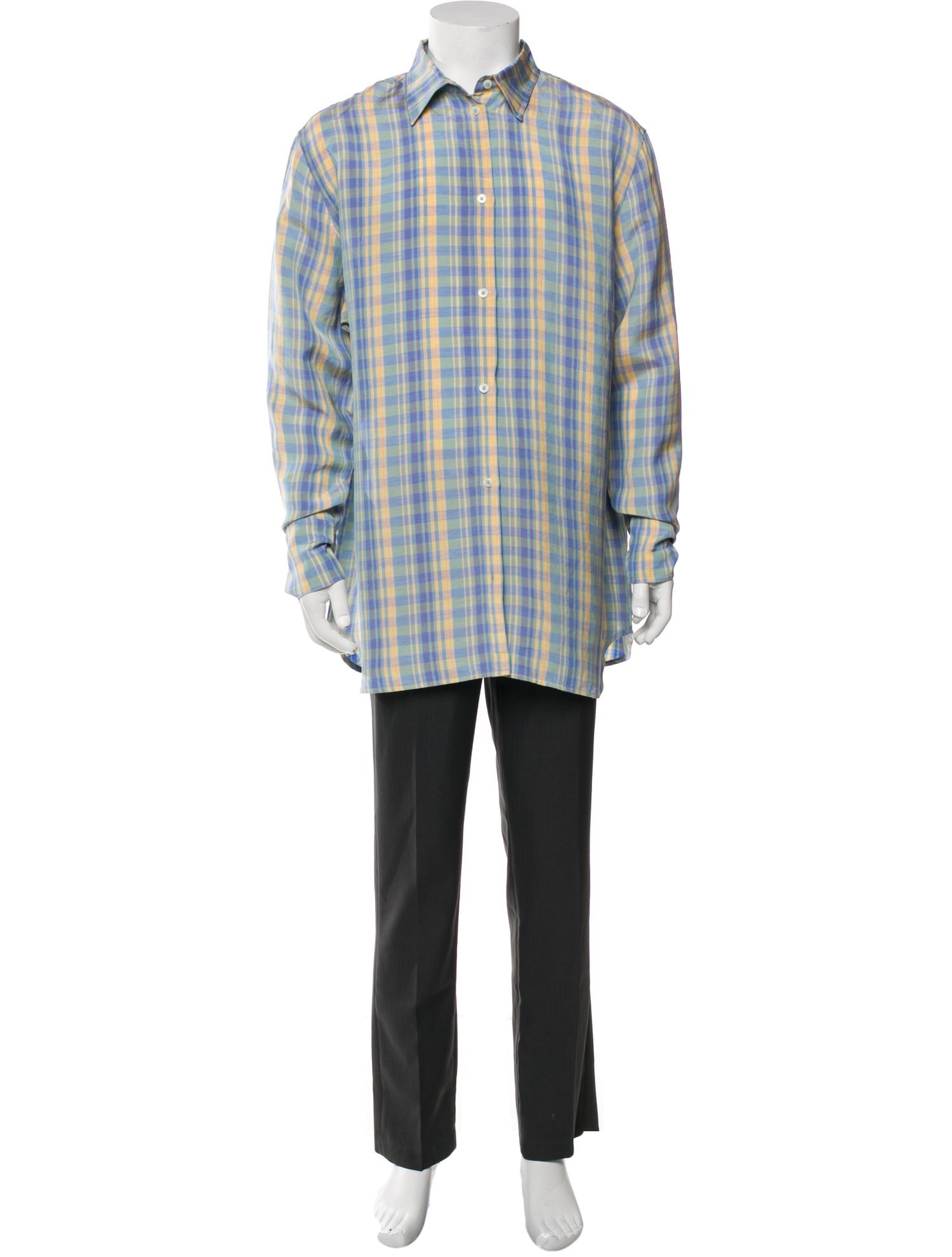 TOTEME Plaid Print Long Sleeve Dress Shirt w/ Tags