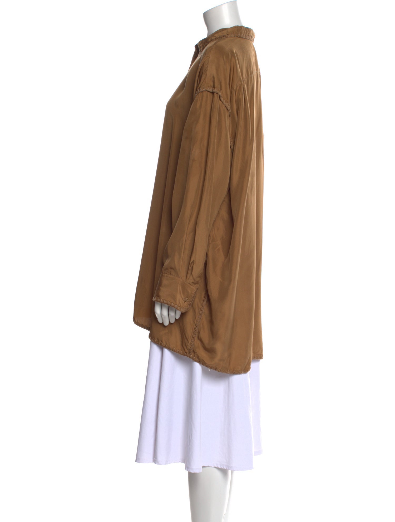 TOTEME Silk Mock Neck Tunic