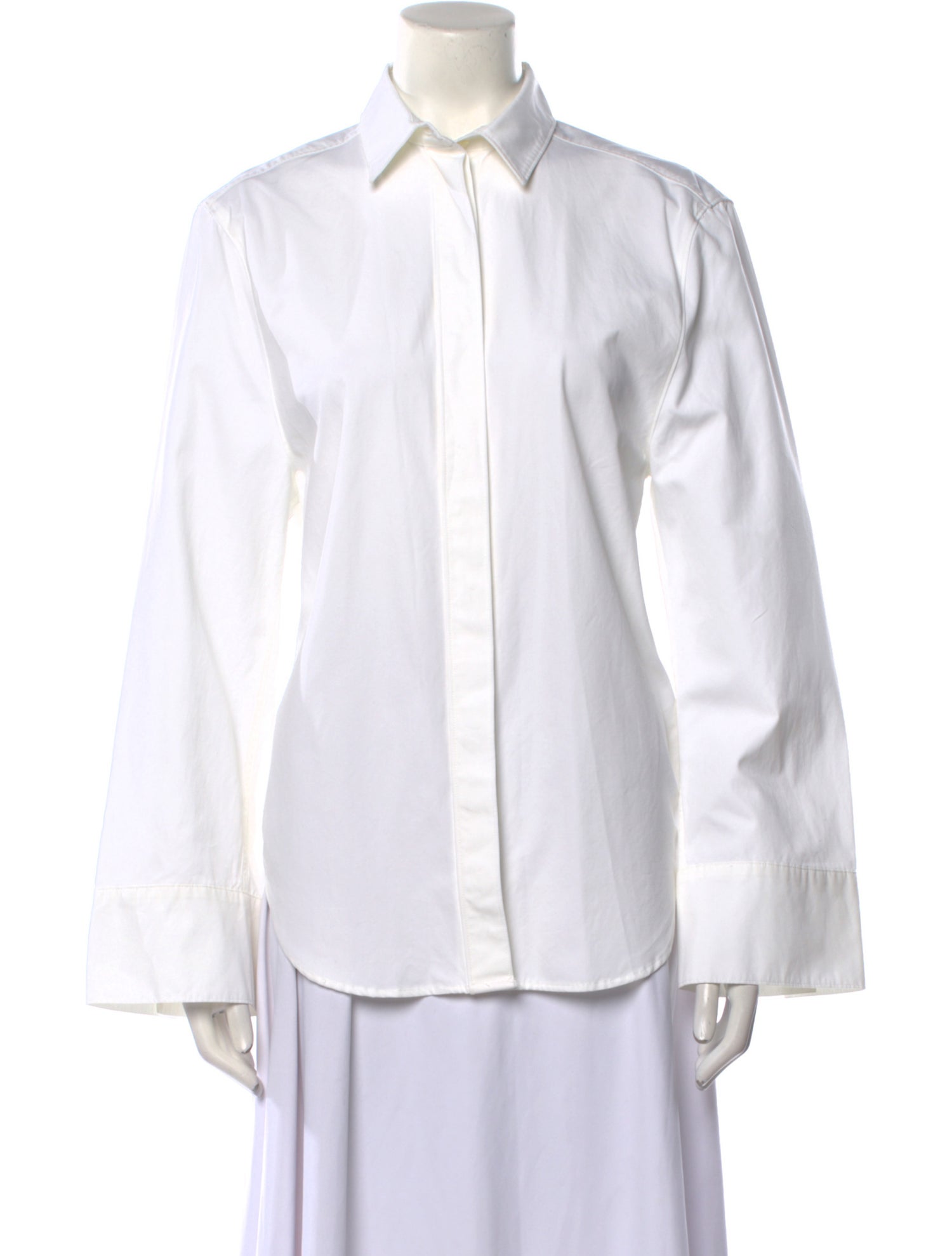 TOTEME Heavy Anagram Long Sleeve Long Sleeve Button-Up Top w/ Tags