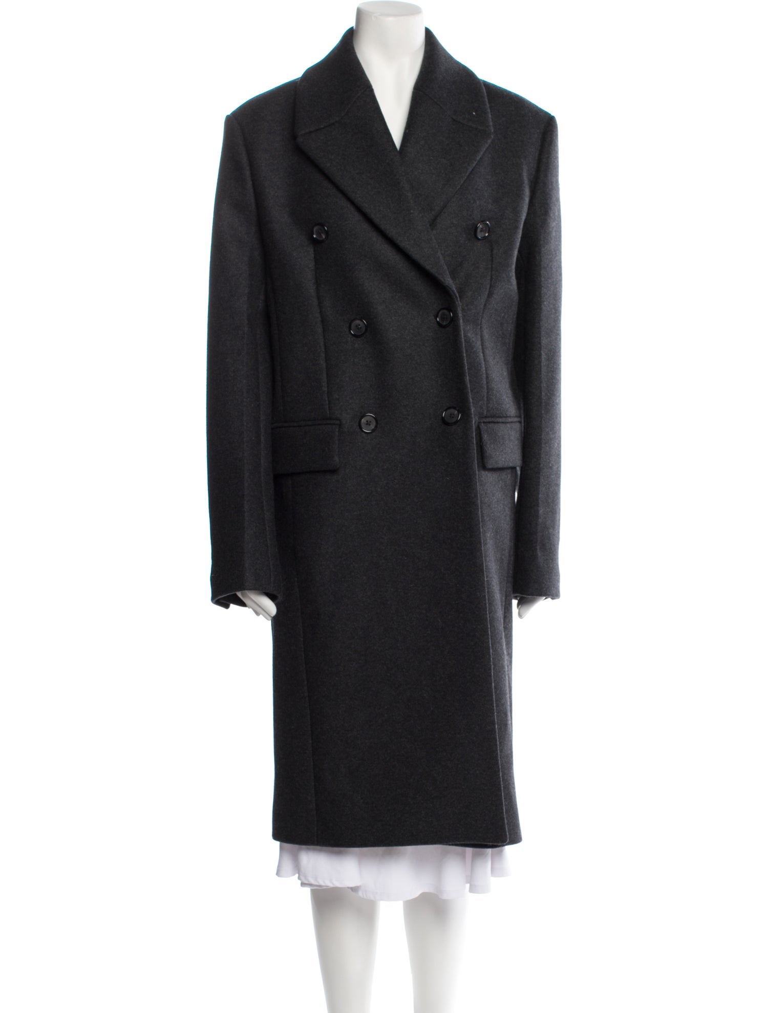 TOTEME Broad Midi Wool Coat
