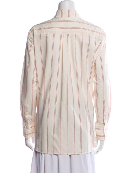 TOTEME Relaxed Stripe Long Sleeve Striped Button-Up Top