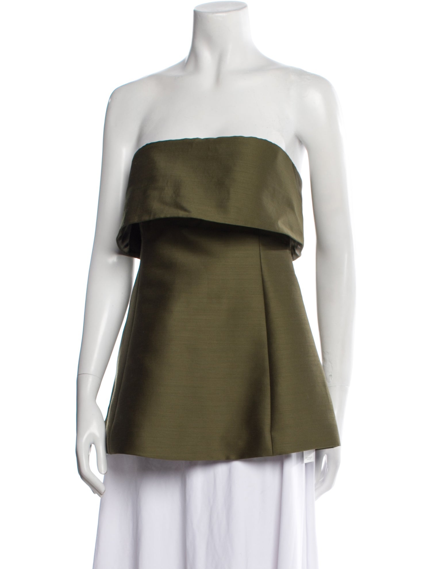 TOTEME Foldover Evening Strapless Top