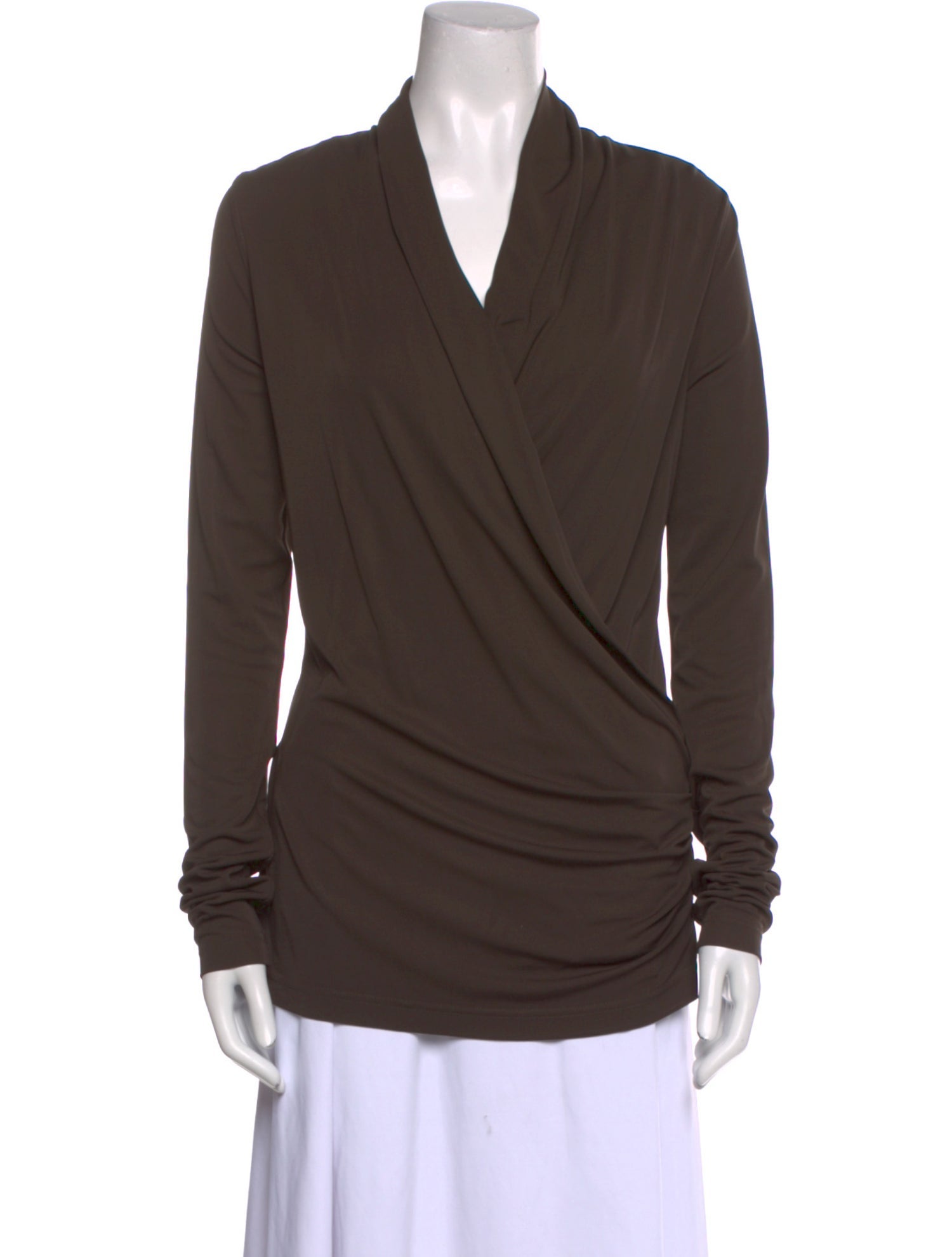 TOTEME Cowl Neck Long Sleeve Top