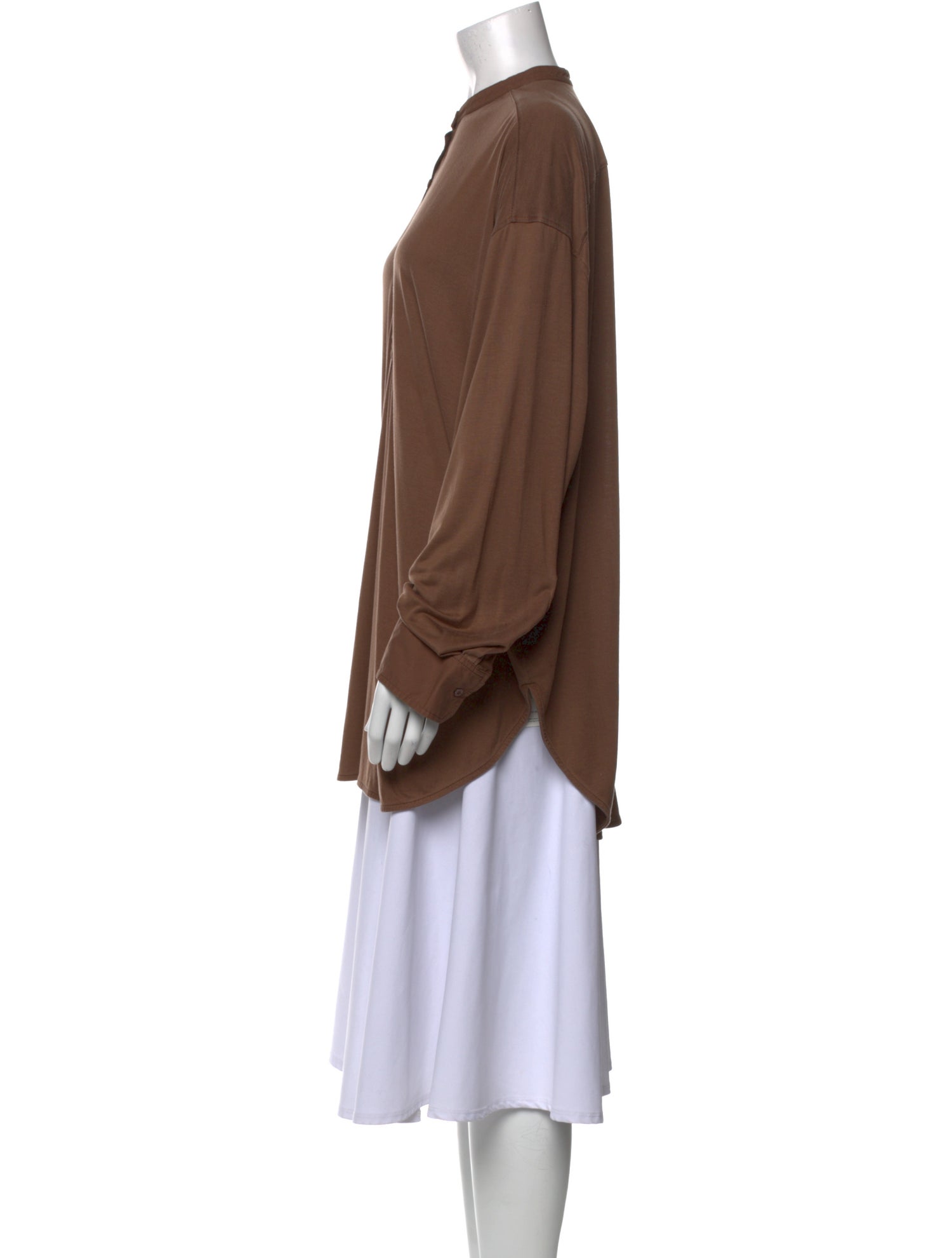 TOTEME Mock Neck Long Sleeve Tunic