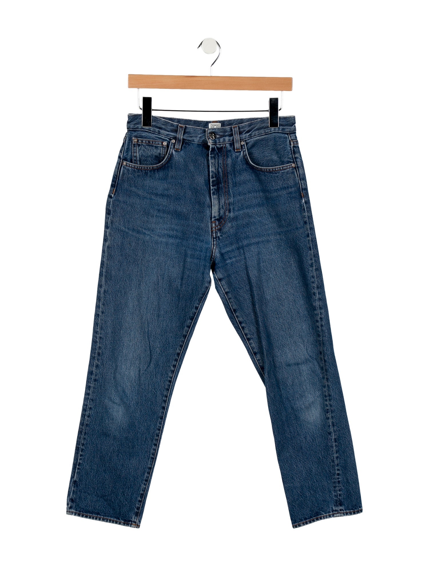 TOTEME Twisted Seam Straight Leg Jeans