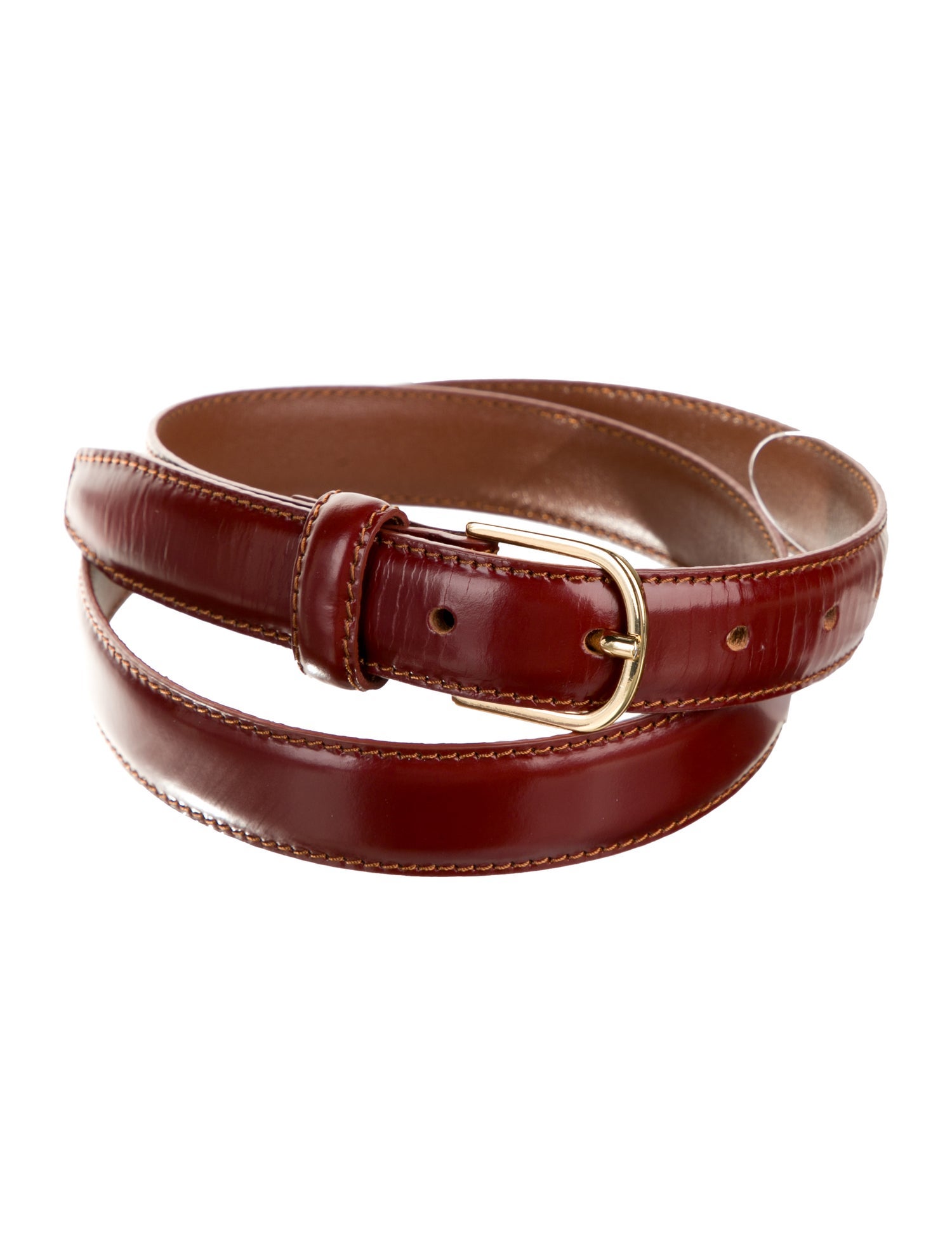 TOTEME Skinny Patent Leather Belt
