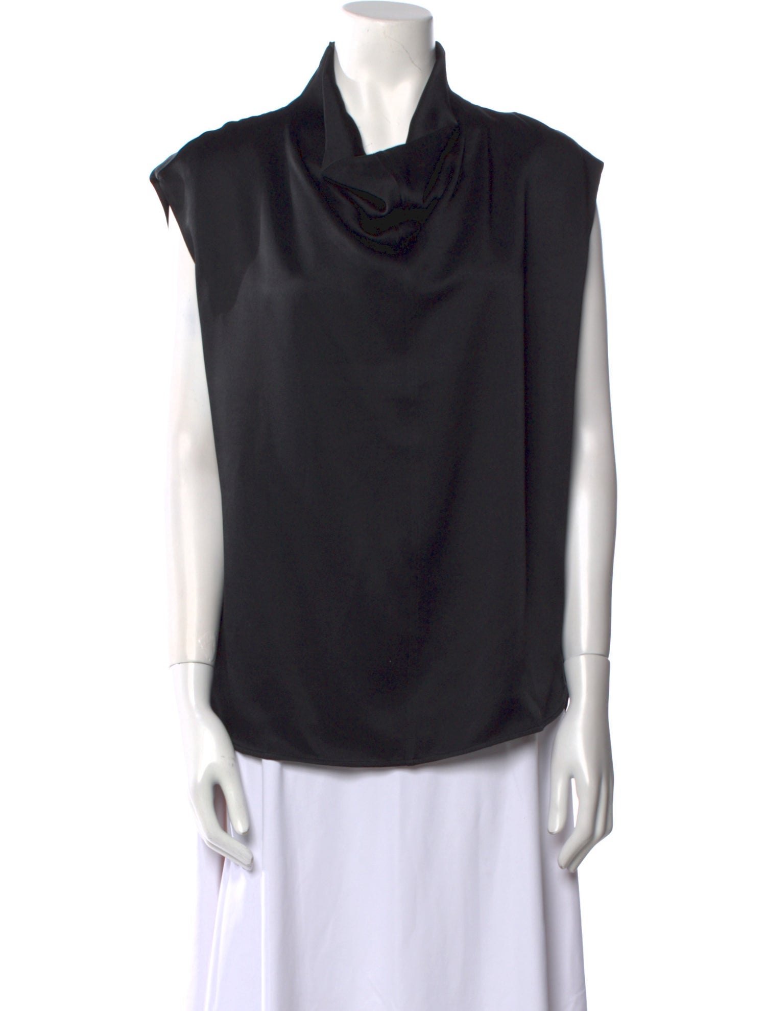 TOTEME Sleeveless Funnel-Neck Cowl Neck Blouse w/ Tags