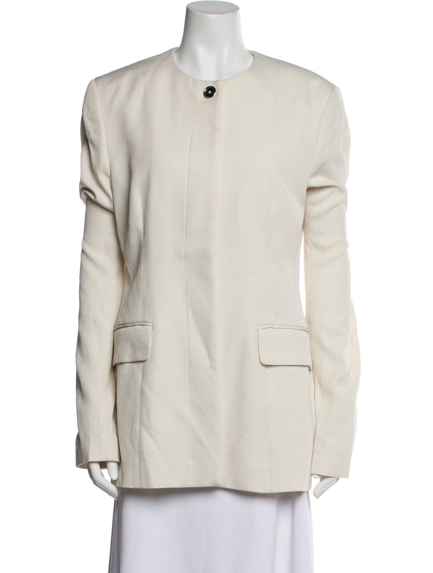 TOTEME Collarless Cinched Blazer