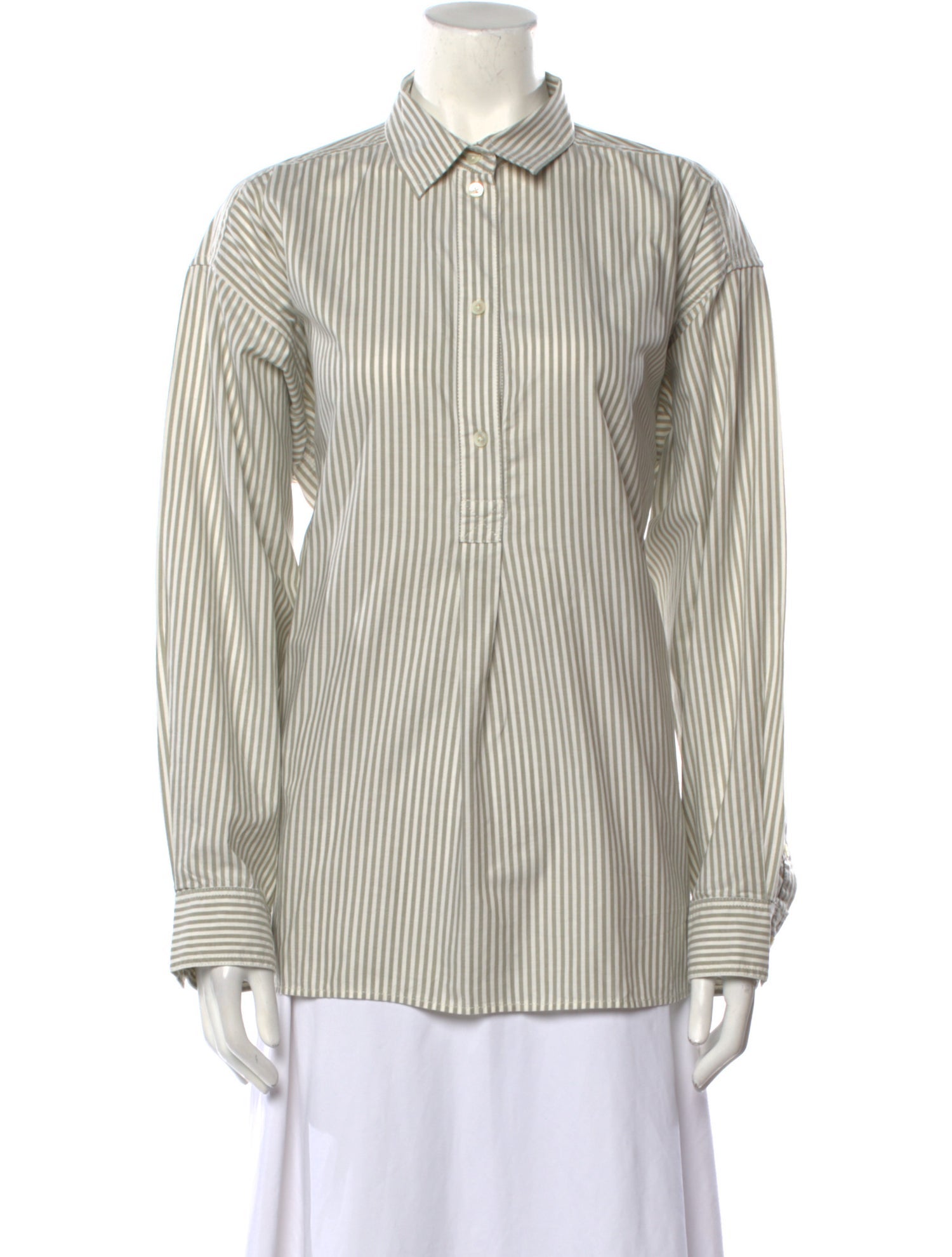 TOTEME 2024 Striped Button-Up Top