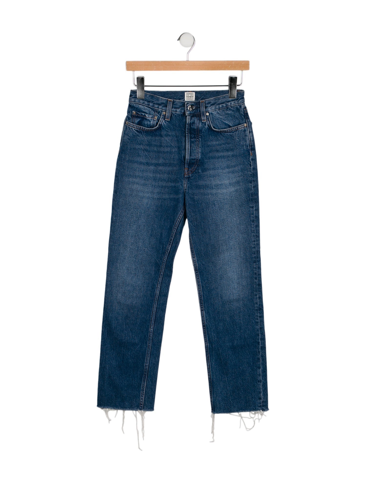 TOTEME High-Rise Straight Leg Jeans