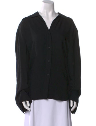 TOTEME V-Neck Long Sleeve Blouse