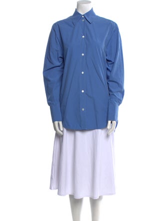 TOTEME Long Sleeve Button-Up Top