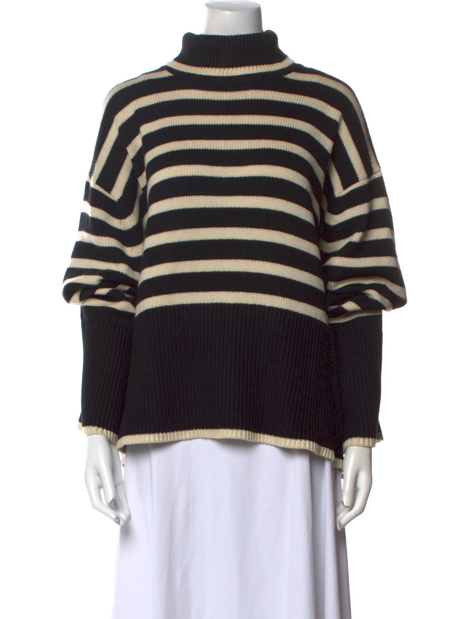 TOTEME Striped Turtleneck Sweater